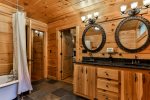 Main Level Bathroom W/ Double Vanity 