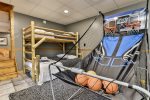 Lower Level Bunk Room  Basket Ball Game 