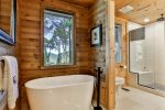 Soaking Tub In Master Suite Private Bathroom 