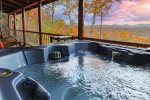 Soak Away In The Covered Hot Tub 