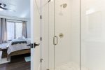 Main Level Master King Suite Private Bathroom Walk In Shower 