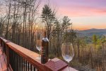 Enjoy Your Wine While Overlooking The Mountains