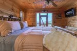 Main Level Master Bedroom With King Bed Overlooking The Mountains 