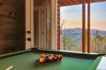Enjoy The Game Room While Surrounded By The Mountains