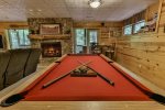 Enjoy a game of pool in the spacious terrace level game room. 