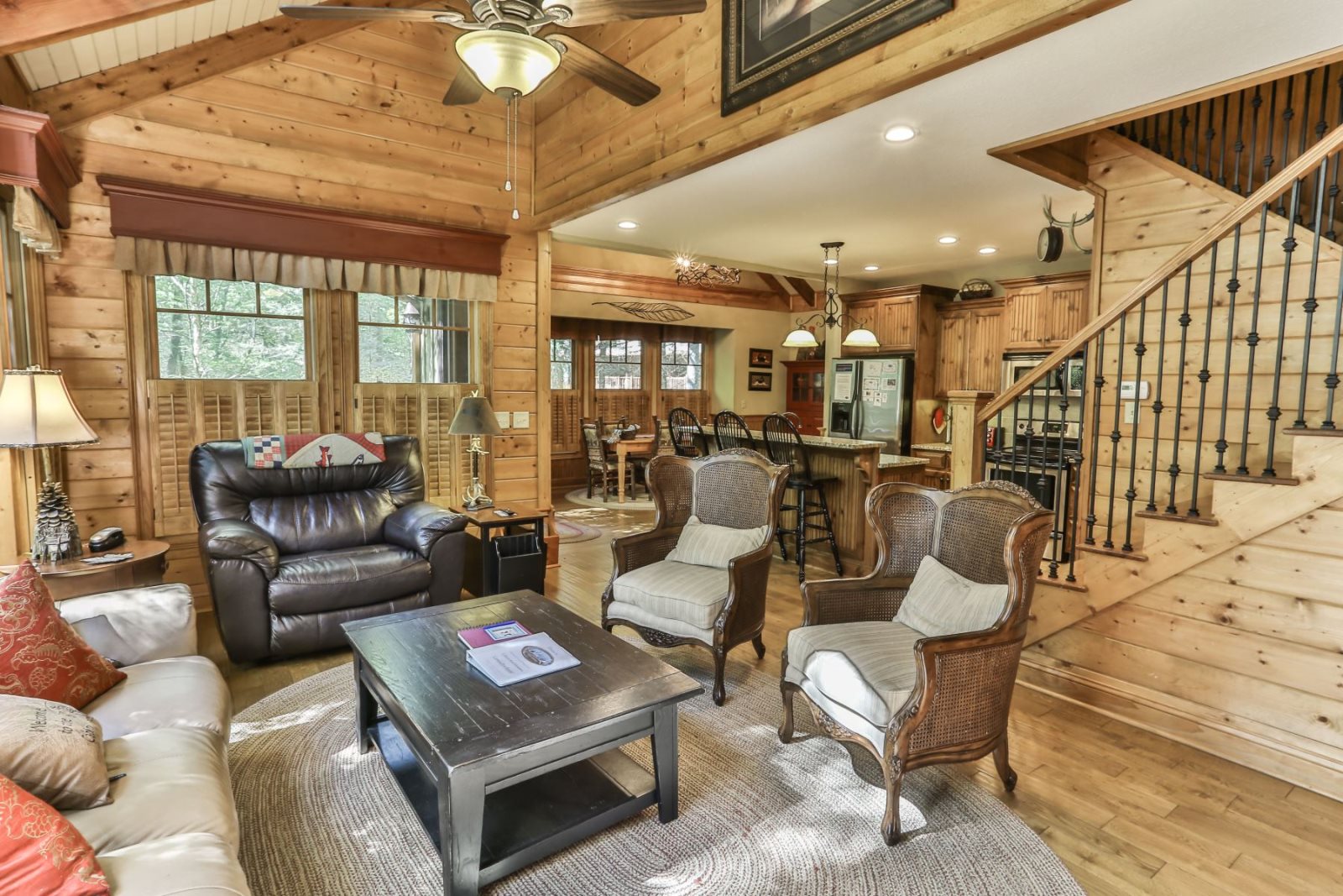 Riverfront Rental Cabin Cartecay River Rapids