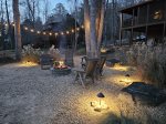 Lights at the fire pit