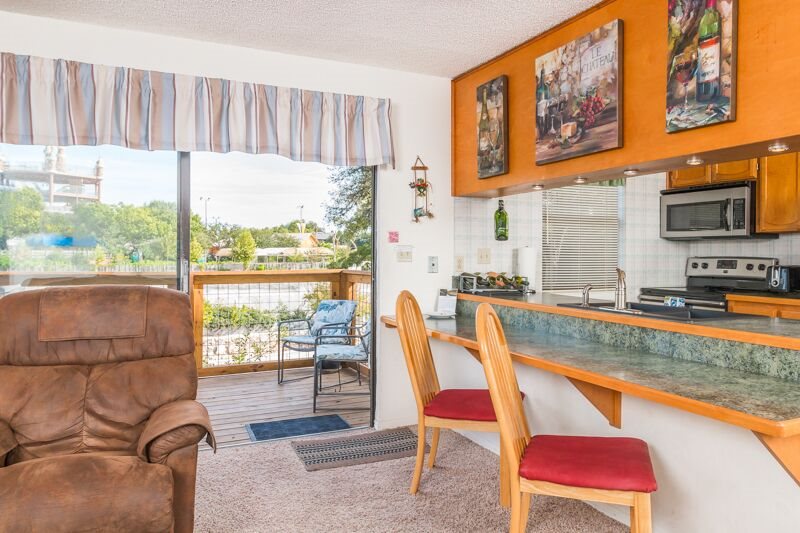 Comal River Vacation Condo with Amazing View in New Braunfels, Texas