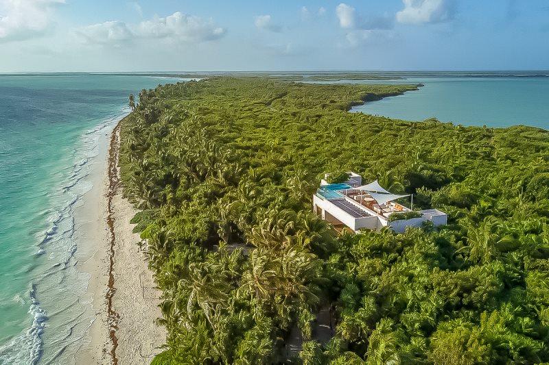 Casa I is a stunning beachfront villa located within the Sian Kaan  Biosphere Reserve.