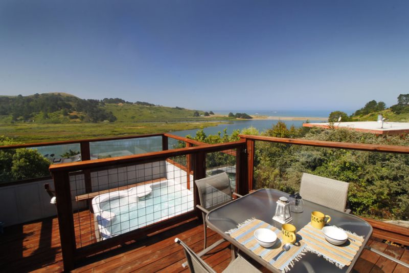 Jenner Vacation Rental River Sea With Ocean And River View Hot Tub