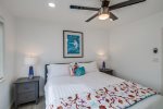 Mermaids Penthouse Master King Size Bedroom with dimming lights & fan