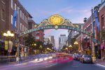 The Gaslamp district 20 minutes away
