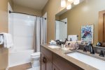 BR 2- En Suite Bath with Dual Vanities and Shower/Tub Combo