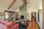 Cottage Open Living Area with Fireplace