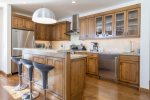 Modern Kitchen with counter seating for 3