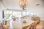 Bright dining area