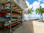 Kayaks available for guests to use.