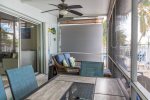 Outdoor seating area/Back porch