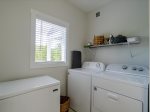 Convenient in-house washer and dryer.