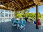 The poolside cabana with grill.