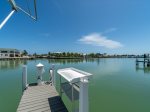 75` dock with fish cleaning table.