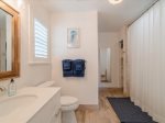 Full en-suite master bathroom with Jacuzzi tub.