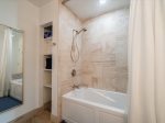 Full en-suite master bathroom with Jacuzzi tub.