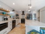 Fully equipped, open concept kitchen