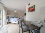 Main level bedroom with Workstation and TV with Ensuite Bathroom.