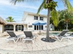 Pool, chair and porch area.