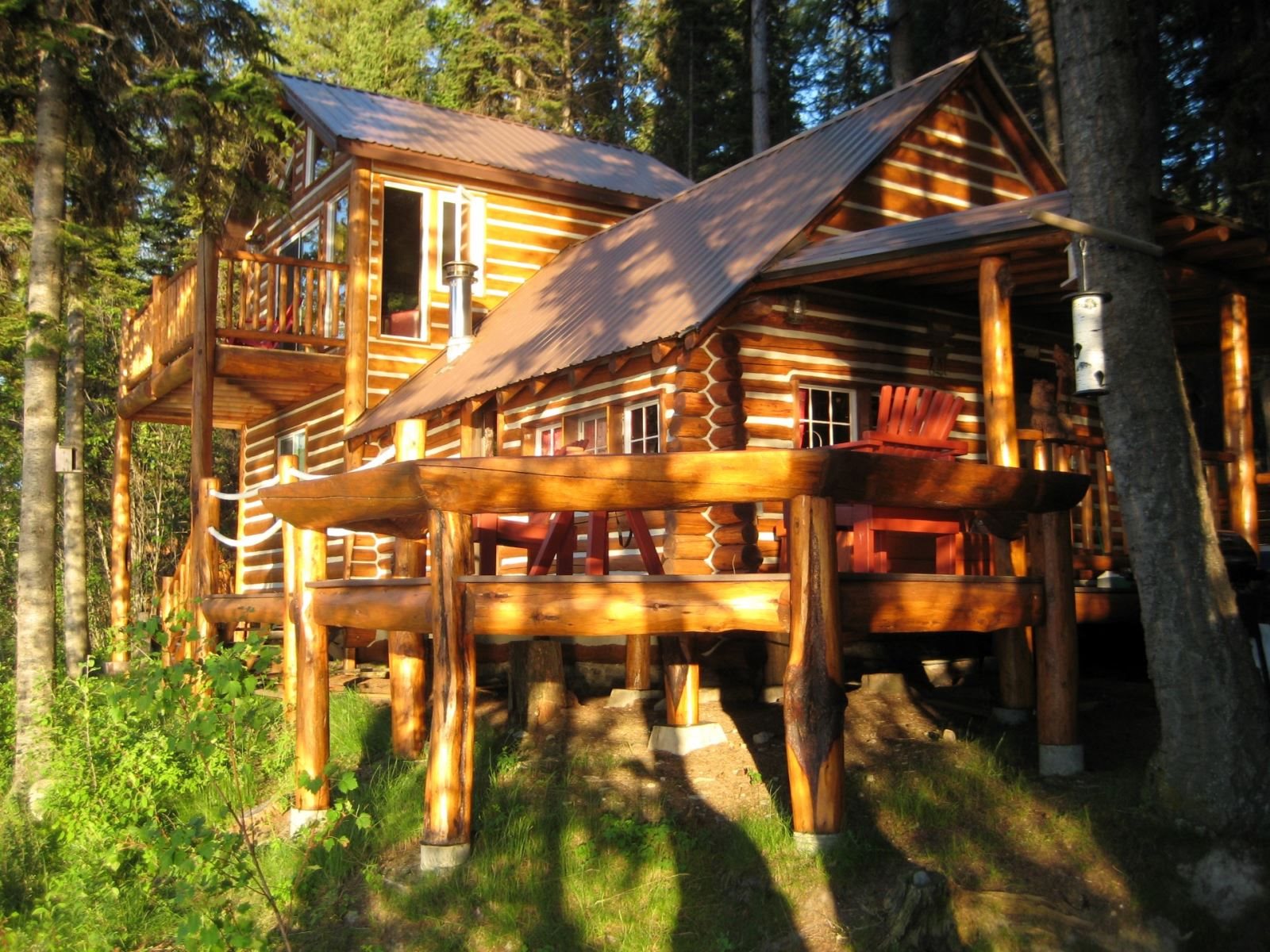 Adorable 1 Bedroom Log Cabin on Ashley Lake Private Boat Slip