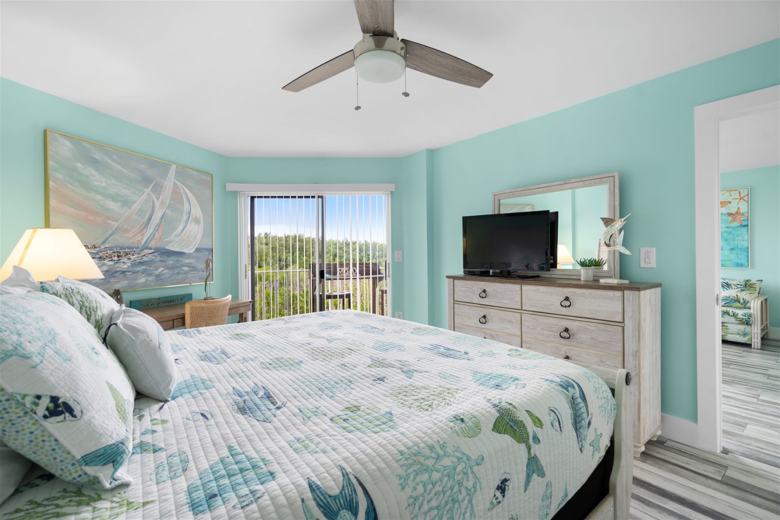 Enjoy ocean breezes in this two bedroom condo in Key Largo. Take