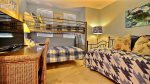Guest bedroom 2nd floor with daybed, opens to 2 singles and bunks