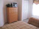 BR1 with TV, shares the hall bath