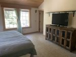 King main room console w smart TV for streaming only, upper level