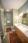 Master king suite private bath, dual sinks shower 