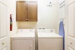 Enjoy a full sized washer and dryer in your condo