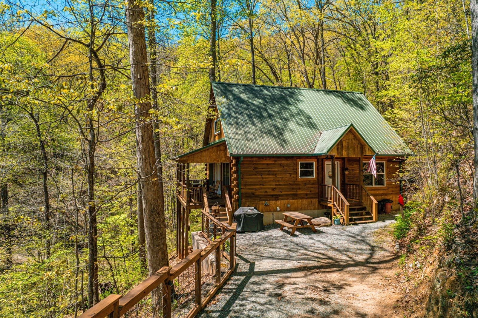 Hummingbird Hollow - Secluded Bryson City Log Cabin with View and Wood ...