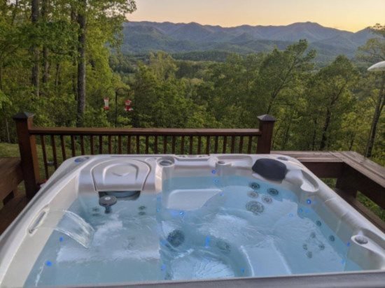 Shooting Star Ridge Cherokee Luxury Cabin Rental Hot Tub