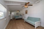 Large queen room with queen futon 