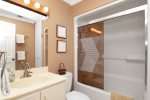 Upstairs guest bathroom
