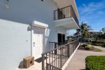 Front door entrance with keypad entry