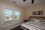 Second Floor King Master Bathroom with Water Views, TV and Study/Desk Area