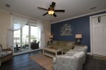 Coastal Living Area with Balcony Access