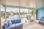 Private 2/2 half duplex on Coco Plum with 27' dockage and ample parking