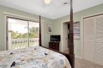 Master bed with canal views