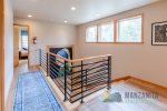 You will find the 3 bedrooms and 2 bathrooms on the second floor.
