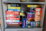 A surplus of games and puzzles are available.
