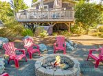 A fire pit to warm up in front of after a beach walk.