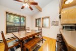 Dining area close to the kitchen